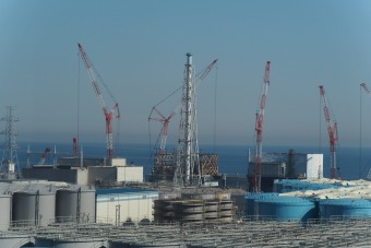 （写真東京電力の福島第1原発。2017年10月に訪問した際に撮影。廃炉へ一歩ずつ近づいている（筆者撮影）